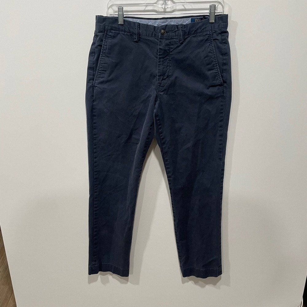 Polo Ralph‎ Lauren Mens Stretch Straight Fit Chino Pants Navy Size 31x30